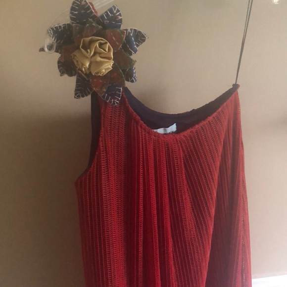 Judith March, one shoulder, red dress - Picture 2 of 5